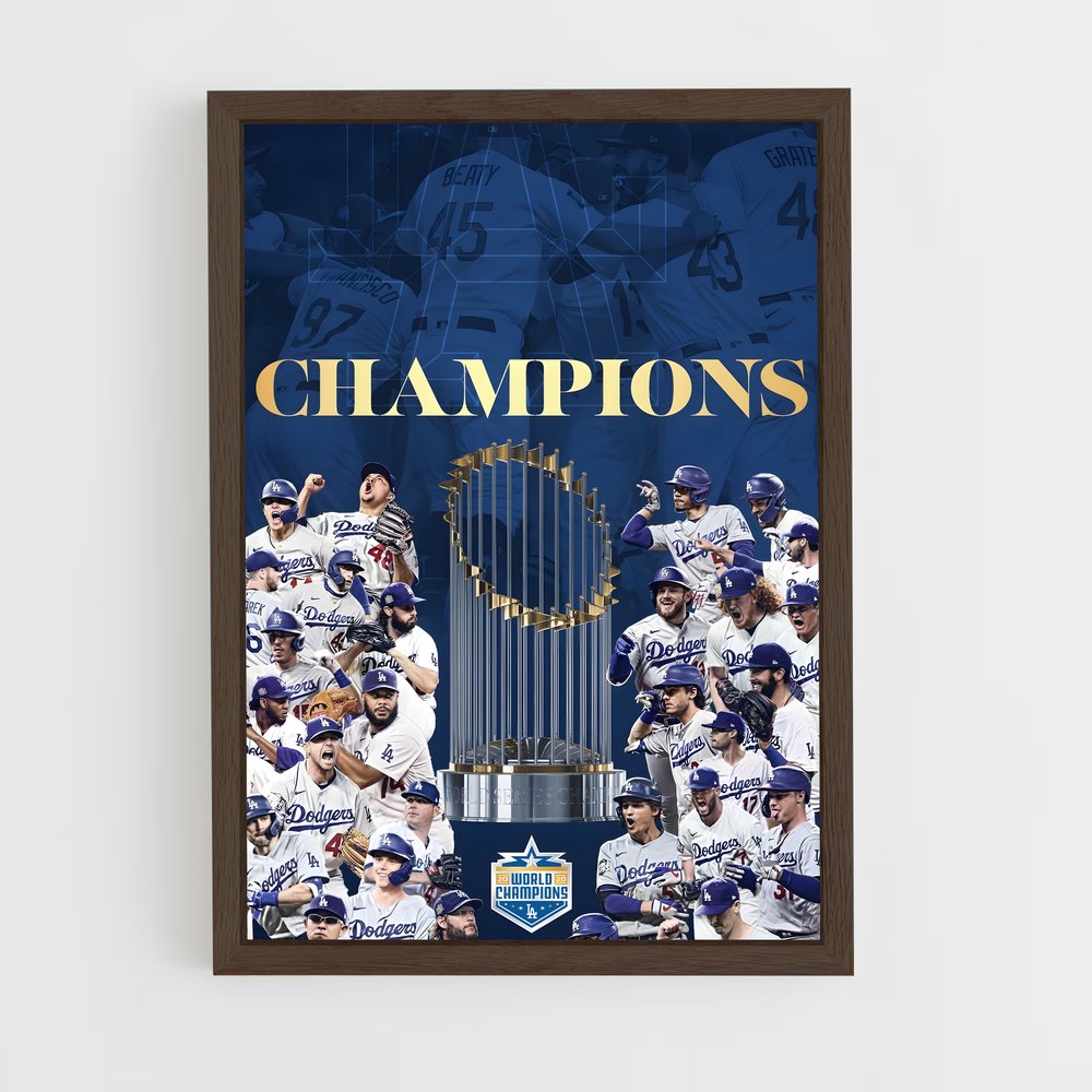 Poster Champions de Los Angeles – affiche Baseball (vue 5)